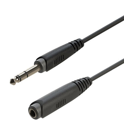 Roxtone RACC400L3 Series 6.35mm Stereo Jack - 6.35mm Stereo Socket Audio Cable - 3 Meters - 