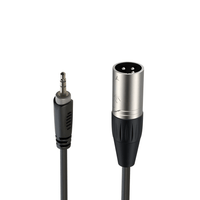 Roxtone RACC425L3 – 3.5mm Stereo Jack to XLR Male Audio Cable - 3 Meters - 