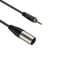 Roxtone RACC425L3 – 3.5mm Stereo Jack to XLR Male Audio Cable - 3 Meters - 