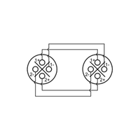 Roxtone RAS4MM Speakon Female to Speakon Female 4 Pole Adaptor - 