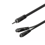 Roxtone RAYC400L0.2 Samurai Series 3.5mm Stereo to Dual 3.5mm Splitter - 0.2m - 