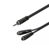 Roxtone RAYC400L0.2 Samurai Series 3.5mm Stereo to Dual 3.5mm Splitter - 0.2m - 