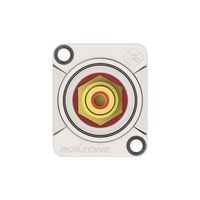 Roxtone RF2D - N RCA Female Chassis Mount Connector (Nickel Shell) - 6974862542166