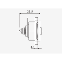 Roxtone RF2D - N RCA Female Chassis Mount Connector (Nickel Shell) - 6974862542166