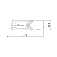 Roxtone RF2FC - NG RCA Inline Female Connector Pair (Nickel Shell / Gold Contacts) - 6974862546775