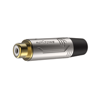Roxtone RF2FC - NG RCA Inline Female Connector Pair (Nickel Shell / Gold Contacts) - 6974862546775