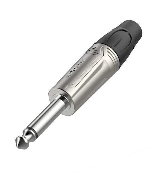 Roxtone RJ2P - NN 6.3mm Mono Jack Nickel Plated Shell Nickel Plated Contacts - 6974435412063