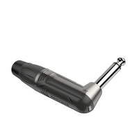 Roxtone RJ2RP - NN 6.35mm Right Angle Mono Jack Nickel Contacts & Nickel Shell - 652811931495