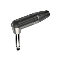 Roxtone RJ2RP - NN 6.35mm Right Angle Mono Jack Nickel Contacts & Nickel Shell - 652811931495