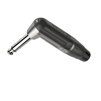 Roxtone RJ2RP - NN 6.35mm Right Angle Mono Jack Nickel Contacts & Nickel Shell - 652811931495