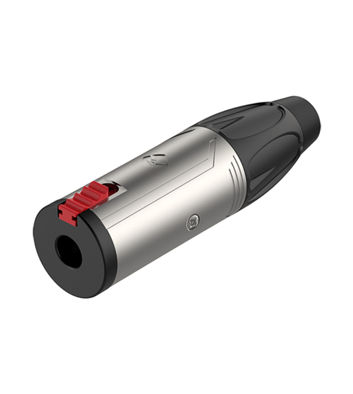 Roxtone RJ3FP - NN 6.3mm Stereo Jack Female Inline Connector – Nickel Plated - 6974862541862