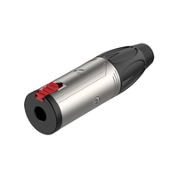 Roxtone RJ3FP - NN 6.3mm Stereo Jack Female Inline Connector – Nickel Plated - 6974862541862