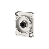 Roxtone RMJ3FD 3.5mm Stereo Jack Female Chassis Mount Connector (Nickel Shell) - 6974435412391