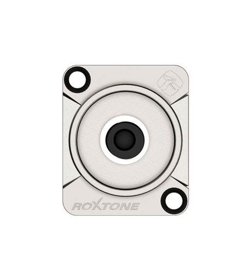Roxtone RMJ3FD 3.5mm Stereo Jack Female Chassis Mount Connector (Nickel Shell) - 6974435412391