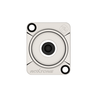 Roxtone RMJ3FD 3.5mm Stereo Jack Female Chassis Mount Connector (Nickel Shell) - 6974435412391