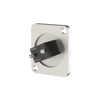 Roxtone RMJ3FD 3.5mm Stereo Jack Female Chassis Mount Connector (Nickel Shell) - 6974435412391