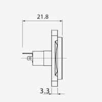 Roxtone RMJ3FD 3.5mm Stereo Jack Female Chassis Mount Connector (Nickel Shell) - 6974435412391