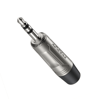 Roxtone RMJ3P - NN 3.5mm Stereo Jack Nickel Plated Shell Connector - 