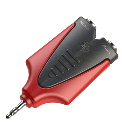 Roxtone RPAN320 Moulded Adapter 3.5mm Stereo Male - 2 x 6.3mm Stereo Female - 