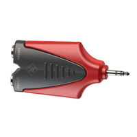 Roxtone RPAN320 Moulded Adapter 3.5mm Stereo Male - 2 x 6.3mm Stereo Female - 