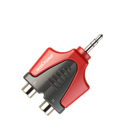 Roxtone RPAN350 Moulded Adapter 3.5mm Stereo Male - 2 x RCA Female - 6974435412216