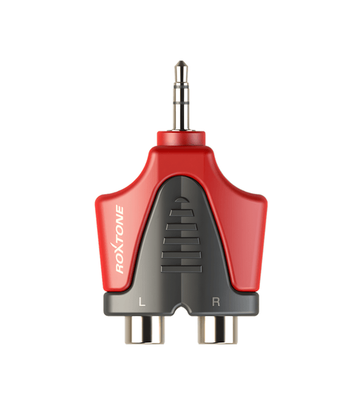 Roxtone RPAN350 Moulded Adapter 3.5mm Stereo Male - 2 x RCA Female - 6974435412216