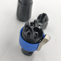 Roxtone RS4F-N-BU 4-Pole Speakon Female Cable Connector (Leader Series - Blue) - 