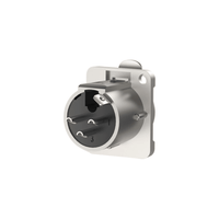 Roxtone RX3FD-NT 3-Pin Female XLR Chassis Mount Connector with Nickel Shell - 6974700879171