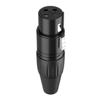 Roxtone RX3FP-BT 3-Pin Female XLR Cable Connector with Black Shell - 28553325