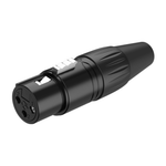 Roxtone RX3FP-BT 3-Pin Female XLR Cable Connector with Black Shell - 28553325