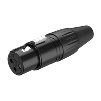Roxtone RX3FP-BT 3-Pin Female XLR Cable Connector with Black Shell - 28553325