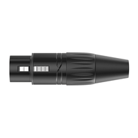 Roxtone RX3FP-BT 3-Pin Female XLR Cable Connector with Black Shell - 28553325