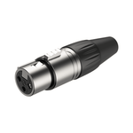 Roxtone RX3FP-NT 3-Pin Female XLR Cable Connector with Durable Nickel Plated Shell - 6974435412469