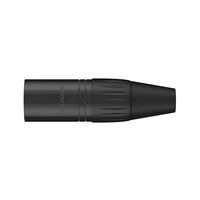 Roxtone RX3MP-BT 3-Pin Male XLR Cable Connector with Black Shell - 