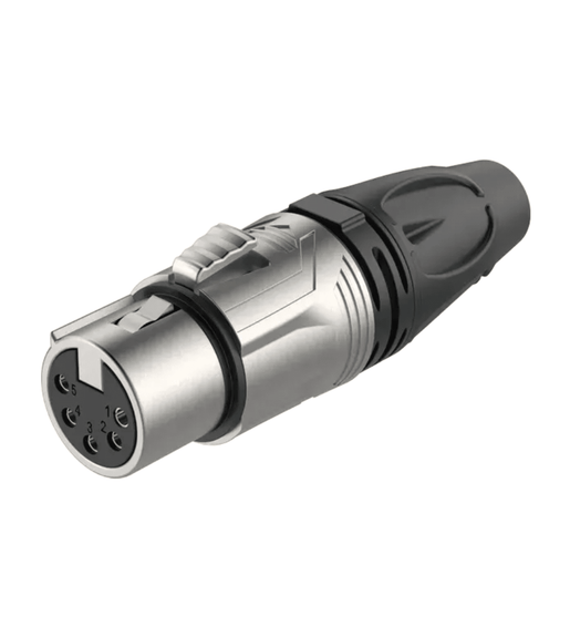 Roxtone RX5F - NT 5 - Pole XLR Female Inline Cable Connector (Nickel Shell / Tin Contacts) - 6974700879430