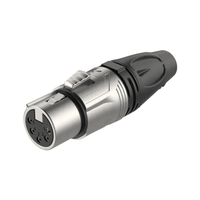 Roxtone RX5F - NT 5 - Pole XLR Female Inline Cable Connector (Nickel Shell / Tin Contacts) - 6974700879430