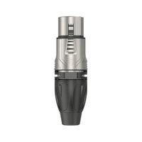 Roxtone RX5F - NT 5 - Pole XLR Female Inline Cable Connector (Nickel Shell / Tin Contacts) - 6974700879430
