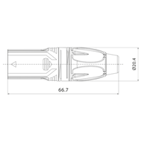 Roxtone RX5M-NT 5-Pin Male XLR Cable Connector with Nickel Shell - 6974700879447
