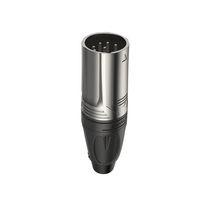 Roxtone RX5M-NT 5-Pin Male XLR Cable Connector with Nickel Shell - 6974700879447
