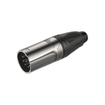Roxtone RX5M-NT 5-Pin Male XLR Cable Connector with Nickel Shell - 6974700879447