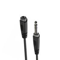 Roxtone SACC400L3 Series 6.35mm Stereo Jack-6.35mm Stereo Socket Audio Cable - 3 Meters - 