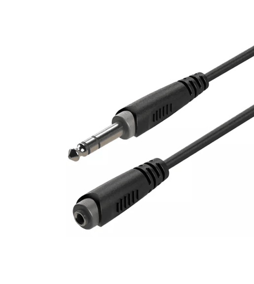 Roxtone SACC400L3 Series 6.35mm Stereo Jack-6.35mm Stereo Socket Audio Cable - 3 Meters - 
