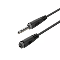 Roxtone SACC400L3 Series 6.35mm Stereo Jack-6.35mm Stereo Socket Audio Cable - 3 Meters - 