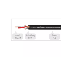 Roxtone SACC400L3 Series 6.35mm Stereo Jack-6.35mm Stereo Socket Audio Cable - 3 Meters - 