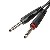 Roxtone SAYC130L3 Samurai Series 3.5mm Stereo Jack to 2 x 6.35mm Mono Jacks (3M) - 6975165352025
