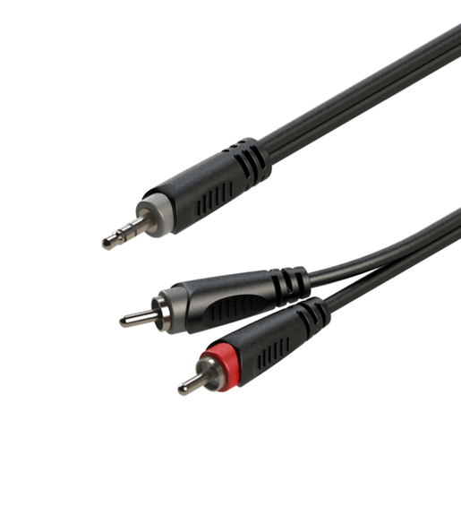 Roxtone SAYC150L3 Smart Series 3.5mm Stereo to 2 x RCA Male Cable (3m) - 6975165352032