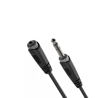 Roxtone SAYC190L3 3.5mm Stereo TRS to 2 x 3 - Pin XLR Male Audio Cable (3 Meters) - 