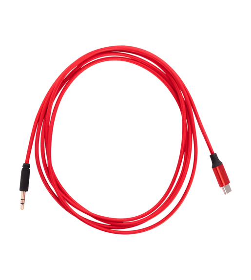 Rubiqube TCMIJB Type C To Mini Jack Cable - 1.8M (Red) - 