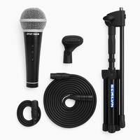 Samson VP10X Microphone Value Pack with R21, Clip, Boom Stand, and XLR Cable - 0809164017417