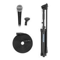 Samson VP10X Microphone Value Pack with R21, Clip, Boom Stand, and XLR Cable - 0809164017417